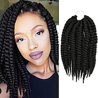 12 Inch 6 Pack Authentic Jumbo Senegalese Twist Crochet Braid Hair Havana Twist Crochet Braids Hair Mambo Twist Braiding Hair