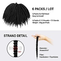 12 Inch 6 Pack Authentic Jumbo Senegalese Twist Crochet Braid Hair Havana Twist Crochet Braids Hair Mambo Twist Braiding Hair