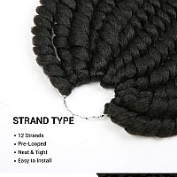 12 Inch 6 Pack Authentic Jumbo Senegalese Twist Crochet Braid Hair Havana Twist Crochet Braids Hair Mambo Twist Braiding Hair