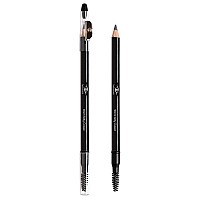 Eye Embrace Warm Betty Classic Light Gray Wooden Eyebrow Pencil Waterproof Doubleended Pencil With Sharpener Spoolie Brus