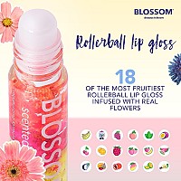 Blossom Scented Roll on Lip Gloss, Infused with Real Flowers, Made in USA, 0.20 fl. oz./5.9ml, Toasted Marshmallow