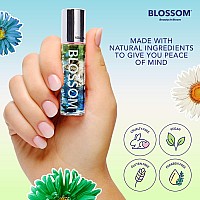 Blossom Scented Roll on Lip Gloss, Infused with Real Flowers, Made in USA, 0.20 fl. oz./5.9ml, Toasted Marshmallow