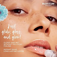 Blossom Scented Roll on Lip Gloss, Infused with Real Flowers, Made in USA, 0.20 fl. oz./5.9ml, Toasted Marshmallow