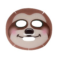 The Creme Shop Animal Sheet Mask Korean Hydrating Collagen Vitamin C Antiaging Pack Of 3 Sloth