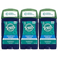 Toms Of Maine Antiperspirant Deodorant For Men Mountain Spring 28 Oz 3Pack