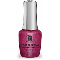 Red Carpet Manicure Fortify Protect Red And Silver Glitter Gel Polish For Strong Healthy Nails Infused With Vitamin A Bio