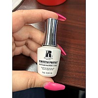 Red Carpet Manicure Fortify Protect Red And Silver Glitter Gel Polish For Strong Healthy Nails Infused With Vitamin A Bio