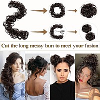 Benehair Messy Bun Hair Piece Clip In Bun Scrunchie Jaw Claw Juva Bun Curly Wavy Hair Updo Easy Stretch Big Chignon Short Ponyta