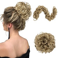 Benehair Messy Bun Hair Piece Clip In Bun Scrunchie Jaw Claw Juva Bun Curly Wavy Hair Updo Easy Stretch Big Chignon Short Ponyta