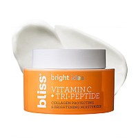 Bliss Tripeptide Brightening Moisturizer Vitamin C Squalane Hydrating Antiaging Face Cream For Radiant Skin Clean Vega