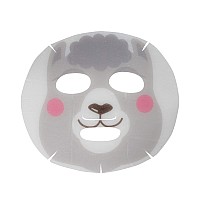 The Creme Shop Animal Sheet Mask Korean Hydrating Collagen Vitamin C Antiaging Pack Of 3 Llama