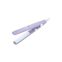 Flat Iron Mini Hair Straightener And Curler 2 In 1 For Ceramic Tourmaline Plate Beauty Heating Salon Us Plug Purple