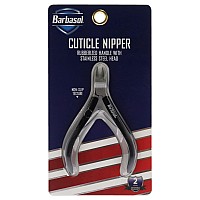 Barbasol Non-Slip Stainless Steel Cuticle Nipper - Black