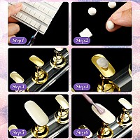 2 Set Acrylic Nail Practice Stands Magnetic Nail Tips Holders Training Fingernail Display Stands Diy Nail Crystal Holders And 96