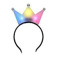 blinkee 3JHHYTY-MLT 3 Jeweled Multicolor Princess Crown Headbands