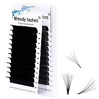 Easy Fan Lash Extensions C/D Curl Self Fanning Eyelash Extensions 3D-10D Volume Lash Extensions 0.07mm Optinal 11-20mm Length Eyelash Volume Extensions (0.07-C, 13mm)