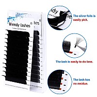 Easy Fan Lash Extensions C/D Curl Self Fanning Eyelash Extensions 3D-10D Volume Lash Extensions 0.07mm Optinal 11-20mm Length Eyelash Volume Extensions (0.07-C, 13mm)