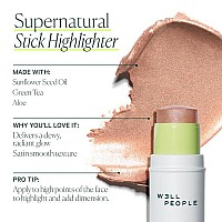 Well People Supernatural Stick Highlighter Highlight Stick For Hydrated Dewy Skin Use On Lips Cheeks Eyelids Vegan Crue