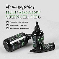 Illusionist Magic Creator Tattoo Stencil Transfer Gel Solution Produces Dark Clean Stencils Lasts All Day 8 Ounce