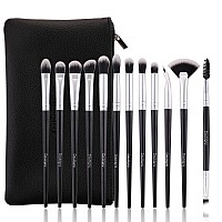 Daubigny Eye Makeup Brushes 12 Pcs Professional Eye Shadow Concealer Eyebrow Foundation Powder Liquid Cream Blending Brushe