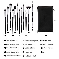 Daubigny Eye Makeup Brushes 12 Pcs Professional Eye Shadow Concealer Eyebrow Foundation Powder Liquid Cream Blending Brushe