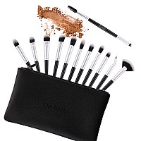 Daubigny Eye Makeup Brushes 12 Pcs Professional Eye Shadow Concealer Eyebrow Foundation Powder Liquid Cream Blending Brushe