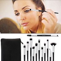 Daubigny Eye Makeup Brushes 12 Pcs Professional Eye Shadow Concealer Eyebrow Foundation Powder Liquid Cream Blending Brushe