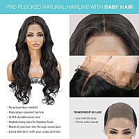 Glam21Usa Invisible Hd Lace Front Wig Loose Wave 13X6 Transparent Lace Frontal Wigs Human Hair Blend Preplucked Swiss Lace Curly