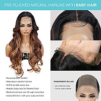 Glam21Usa Invisible Hd Lace Front Wig Loose Wave 13X6 Transparent Lace Frontal Wigs Human Hair Blend Preplucked Swiss Lace Curly