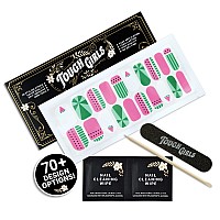 Tough Girls 20 Exquisite Gel Nail Polish Strips Wapplication Accessories No Uvled Lamp Required Watermelon