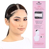 MILANO COLLECTION Lace TopGrip: No-Slip Comfort Band for Securely Wearing Lace Front Wigs, Wig Grips, Wig Caps & Glueless Wig Bands, Size Large, Chocolate Brown