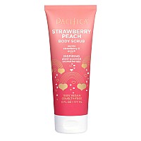 Pacifica Strawberry Peach Body Scrub, 6 Fl Oz, Vegan