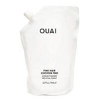 Ouai Fine Hair Conditioner Refill Volumizing Conditioner Made With Keratin Biotin And Chia Seed Oil Adds Softness Bounce A