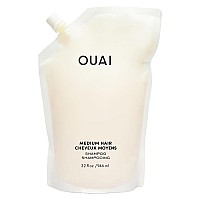 Ouai Medium Shampoo Refill Hydrating Shampoo With Coconut Oil Babassu Kumquat Extract And Keratin Strengthens Nourishes A