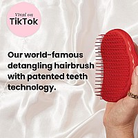 Tangle Teezer Original Detangler Brush Dry Wet Hair Brush For Thick Curly Hair Types Salsa Red