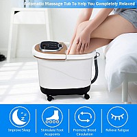 Giantex Foot Spa Foot Spa Bath Massager With Heat Adjustable Water Shower Motorized Shiatsu Massage Balls 2 Maize Rollers T