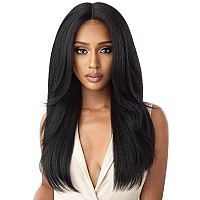 Outre Synthetic Lace Front Wig Soft Natural Neesha 203 Color1 Jet Black