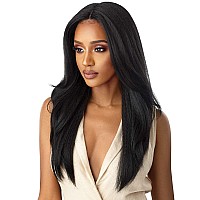 Outre Synthetic Lace Front Wig Soft Natural Neesha 203 Color1 Jet Black