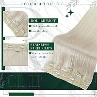 Runature White Blonde Clip In Hair Extensions Human Hair 800 Blonde Extensions Clip In Human Hair Extensions Remy Clip In Blond