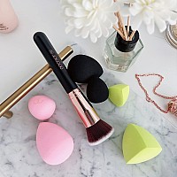 Docolor 61Pcs Makeup Sponges With Foundation Brush Foundation Blending Beauty Sponge Flat Top Kabuki Brush For Liquidcream