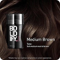 Boldify Hair Fibers 12G Fill In Fine And Thinning Hair For An Instantly Thicker Fuller Look Best Value Superior Formula