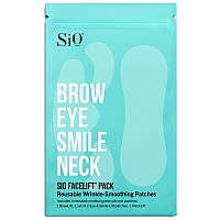 Sio Beauty Facelift | Neck, Forehead, Eye & Smile Anti-Wrinkle Patches | Overnight Smoothing Silicone Patches For Face, Neck, Forehead, Eye & Smile Fine Lines And Signs Of Aging