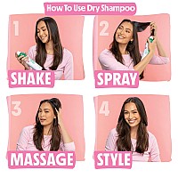 Not Your Mothers Clean Freak Refreshing Dry Shampoo 3Pack 7 Oz Waterless Shampoo Instantly Refreshes Hair Between Washes