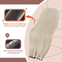 Sunny Hair Blonde Tape In Hair Extensions Human Hair Seamless Tape In Hair Extensions 60 Platinum Blonde Hair Extensions Tape I