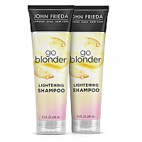 John Frieda Go Blonder Lightening Shampoo For Blonde Colortreated Hair Free Of Paraben Phthalate Silicone Ammonia Cruelty