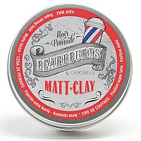 Beardburys Matt Clay - Hair Wax For Men, Strong Hold and Zero Shine, Matte Finish - Easy To Wash Out, 3.5 Oz