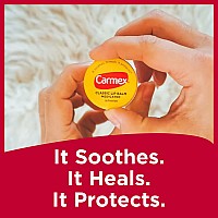 Carmex Classic Medicated Lip Balm Jars Lip Moisturizer For Chapped Lips 9 Count 3 Packs Of 3