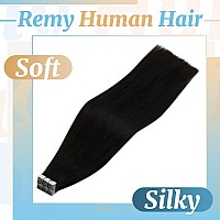 Ve Sunny Tape On Hair Extensions Black Human Hair Tape Ins Extensions Natural Black Tape In Real Human Hair Extensions Fashion T