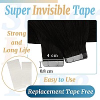 Ve Sunny Tape On Hair Extensions Black Human Hair Tape Ins Extensions Natural Black Tape In Real Human Hair Extensions Fashion T