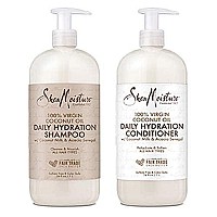 Shea Moisture Moisturizing Shampoo And Conditioner Set Coconut Oil Daily Hydration Made With Real Coconut Oil 34 Fl Ounce